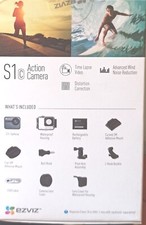 Ezviz ACTION CAMERA S1c , Full HD 1080p,  Aperta MAI  Usata