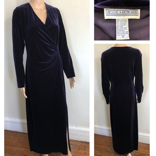 Vtg 80s deep purple velvet - vtg,