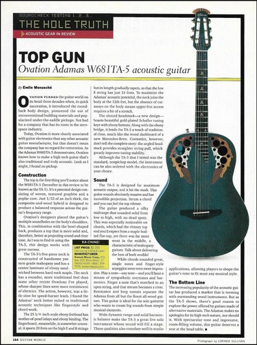 Chitarra acustica ovation - acustica,