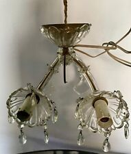 Coppia Di Lampadari Maria Teresa In Murano Con Due Braccia