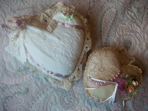 Coppia cuori decorazioni - cuori,