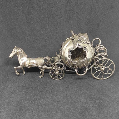 Carrozza argento 800 - carrozza, in