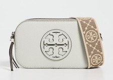 BORSA A TRACOLLA MINI MILLER TITANIO NUOVA CON ETICHETTE TORY BURCH $298
