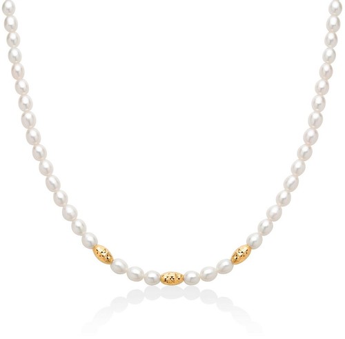 Collana yukiko linea pepite - pepite, di