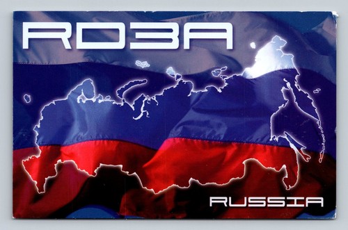 Ham radio qsl - rd3a, mosca