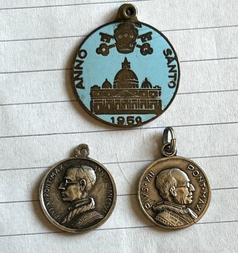 Medaglie papa pio xii anno - medaglie, :