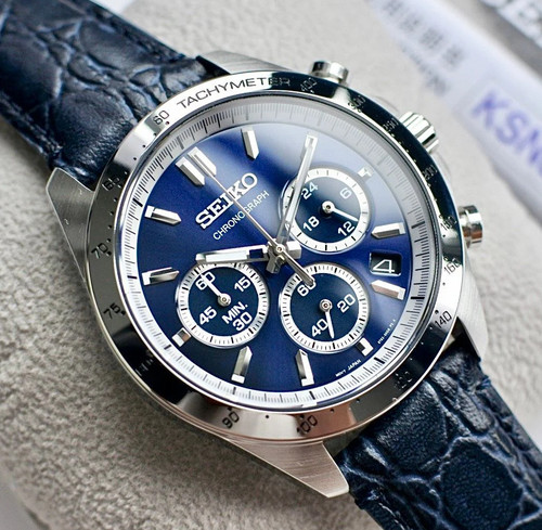 Seiko spirit blue dial - seiko,