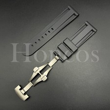 Cinturino in gomma nero 22 24