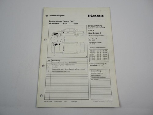 Opel omega 5l 3 - 2.5l, 3.0l