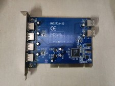 PCI Card 6 Porte USB UM5273A-20 4+2 Porte Usb 2.0  Hi Speed