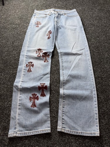 Jeans uomo denim incrociato