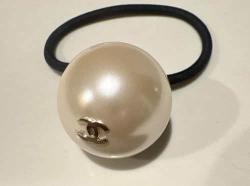 Chanel logo perla capelli - perla,