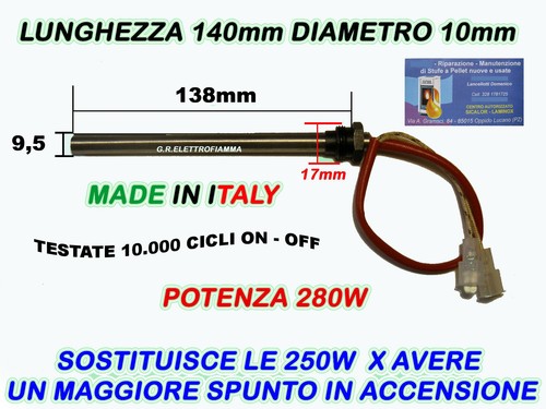 Candeletta stufa pellet 9 - ,