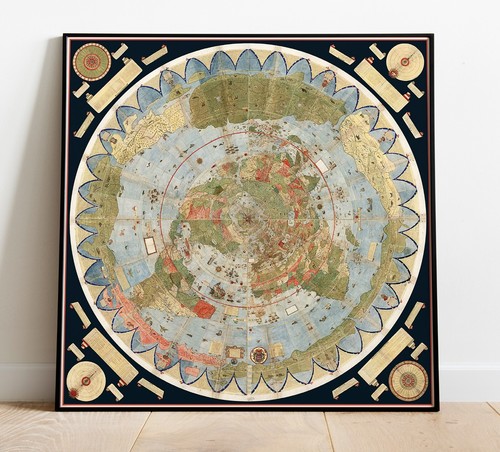 Poster mappa mondo terra - mappa,