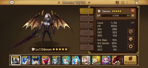 Europa summoners war luce - war, l/d