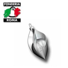 PIOMBO SURFCASTING FONDERIA ROMA VORTIX HELIX CON ANELLO INOX PESCA SURF PIOMBI