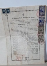 RSI-1945-GORIZIA-QUESTURA-POLIZIA-QUESTORE-GENCHI VITO-AUTORIZZAZIONE-WW2-BOLLI
