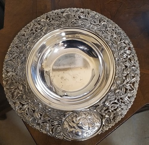 Piatto con placca argento - con, in