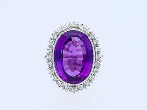 Anello vintage ametista