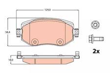 Kit pastiglie freno - , anteriore