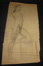 1939 Concetto Maugeri  Modello in posa Sicilia Catania Roma No Mafai No Guttuso