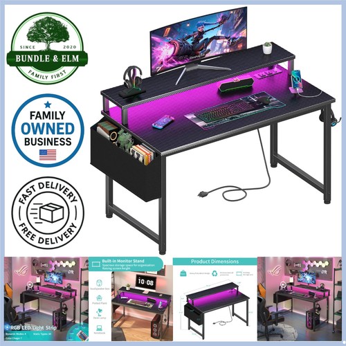 Scrivania gaming con luci led - gaming,