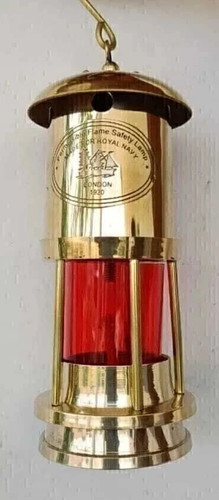 Lampada nautica ottone lucido - lampada,