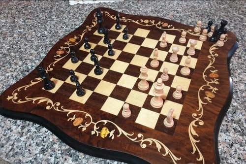 Scacchiera legno pregiato - scacchiera, in