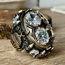 Anello uomo argento grande