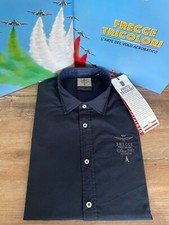 Camicia uomo blu Aeronautica Militare Frecce Tricolori Manica lunga cotone XXL