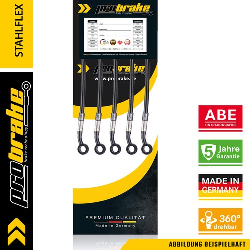 Tubo freno stahlflex nero per - freno,