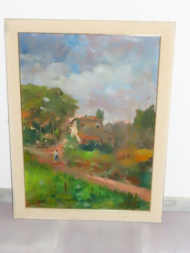 Quadro paesaggio italiano con - quadro,