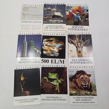 Lotto di 10 opuscoli promozionali tecniche di fotografia Hassemblad