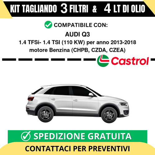 Tagliando per audi 4 - audi, q3