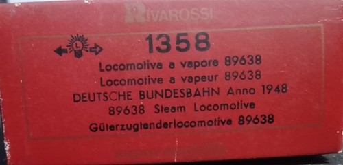 Rivarossi 1358 locotender - 1358,