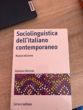 libri universitari usati: sociolinguistica dell’italiano contemporaneo BERRUTO