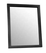 SPECCHIO DA PARETE 40*50 cm NERO CORNICE LEGNO MDF MURO CLASSICO MODERNO