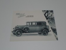 BROCHURE DEPLIANT PROSPEKT FIAT 521 LANDOU SALOON 1930 INGLESE (T14)