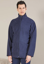 GIACCA DA CAMERA ZIP UOMO IN PILE COLLO ALTO VESTAGLIA PESANTE CORTA INVERNALE