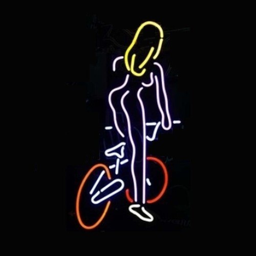 Insegna luminosa neon - luminosa, bici