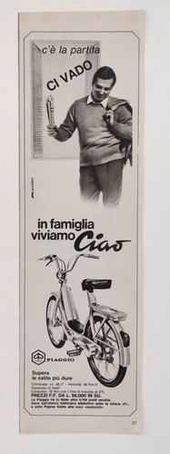 Pubblicita piaggio ciao - pubblicita',