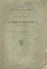 La funzionalità del fegato nei vecchi. Provata col levolusio. Luigi Guerra-Coppi