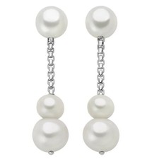Orecchini Miluna Donna Argento 925 Pendenti Perla _PER2768