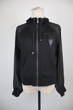 TRUSSARDI JEANS FELPA DONNA TG. M WOMAN CASUAL VINTAGE SPORT SWEATSHIRT COTONE