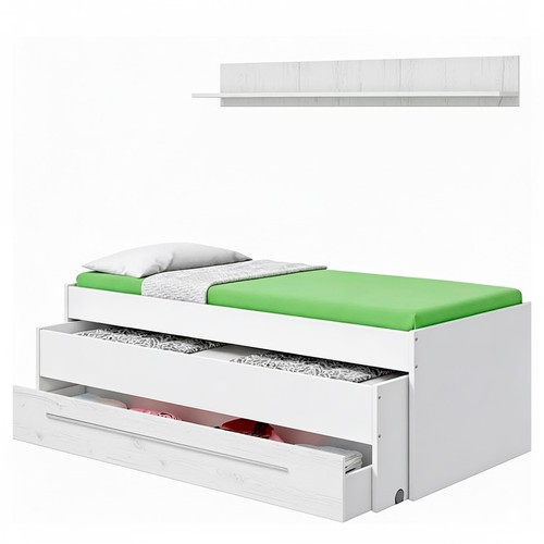 Letto singolo con letto