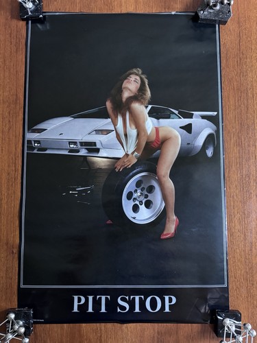 Poster vintage pit stop - poster,