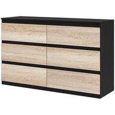 HOMCOM Cassettiera Moderna 6