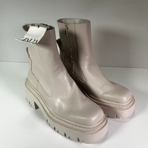 Zara scarpe beige ecopelle - scarpe,