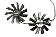 Coppia ventole ventola raffreddamento per scheda grafica MSI R7 260X R9 280 PLD10010B12HH 95mm