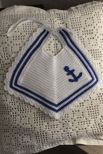 Bavaglino uncinetto stile - bavaglino, lupo